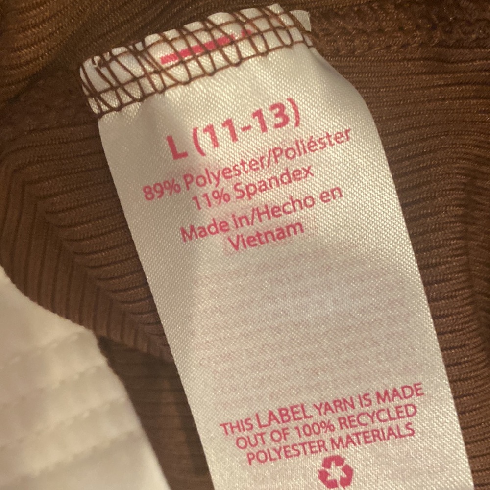 Brown ribbed tank top- soft and comfy- LG NEW - Picture 4 of 4